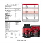 GMN-NIT6 - Tabla Nutricional Nitro Mass - Bolsa 5Lb - GMN